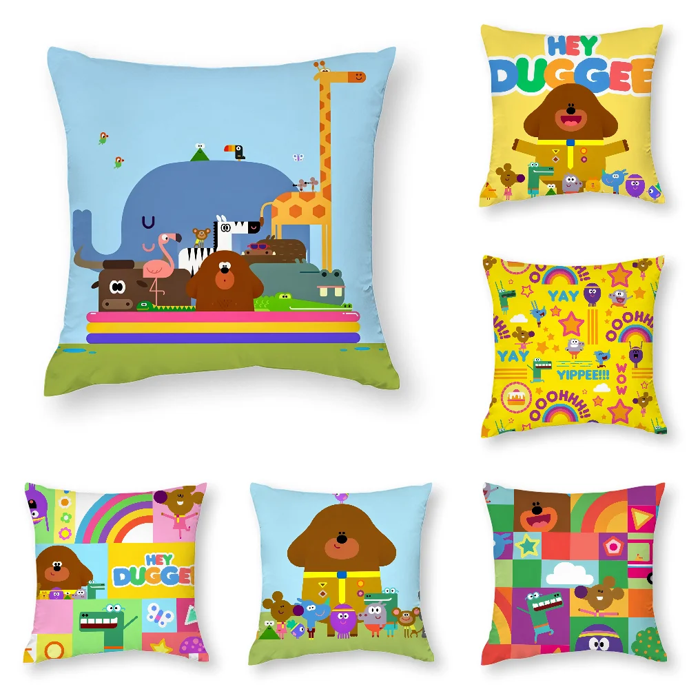 

Cartoon H-Hey Duggees Cute Pillow Case 3D Print Polyester Fiber 40*40 cm Home Sofa Throw Pillow Cover Decoration Festival Gift