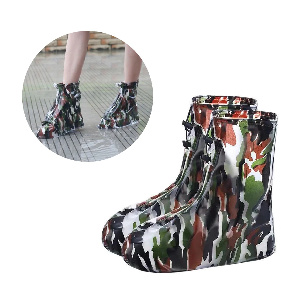 

Rainproof Overshoes Waterproof Shoe Covers for Men Women Kids Protect Shoes from Rain Mud Spattered Zippered Closure Durable Non