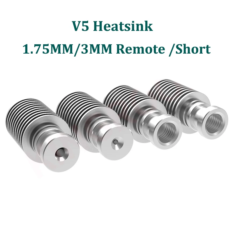 

3pcs E3D V5 Heat Sink Bowden Direct 1.75mm 3.0mm For V5 J-head Wade Extruder Radiator 3D Printer Parts Short Remote Heatsink