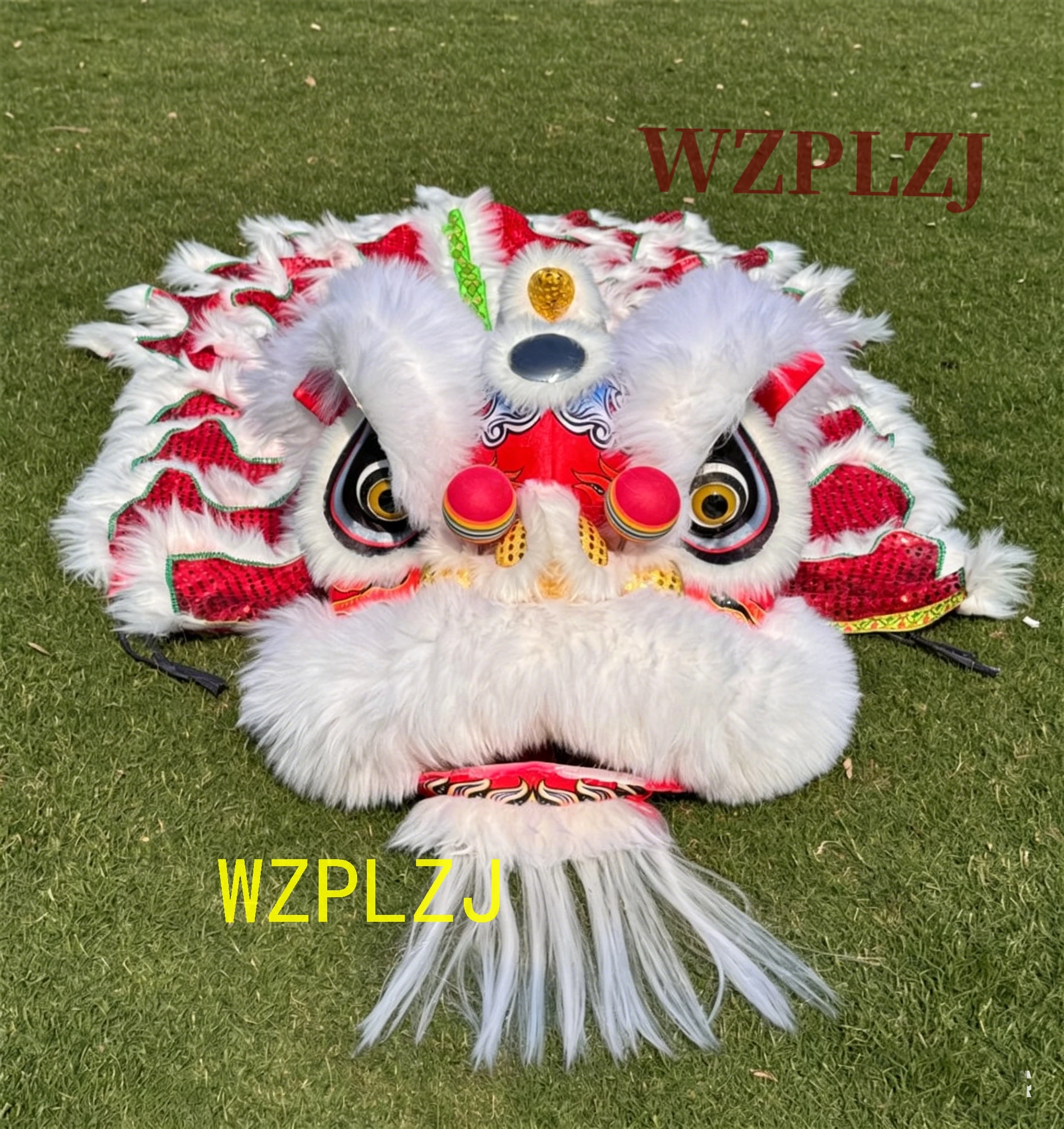 

B​link Lion Dance Costume foam head wool Child Play Game Party Halloween Sport Christmas Parade Folk Event Stage Mascot China