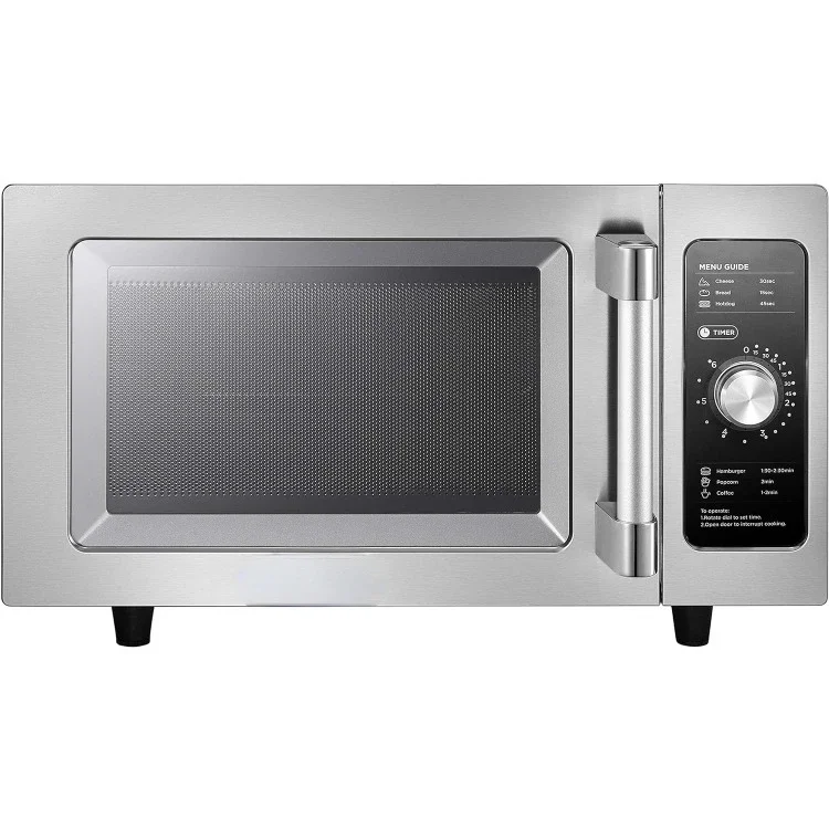 Equipment 1025F0A Countertop Commercial Microwave Oven with Dial, 1000W, Stainless Steel.9 CuFt