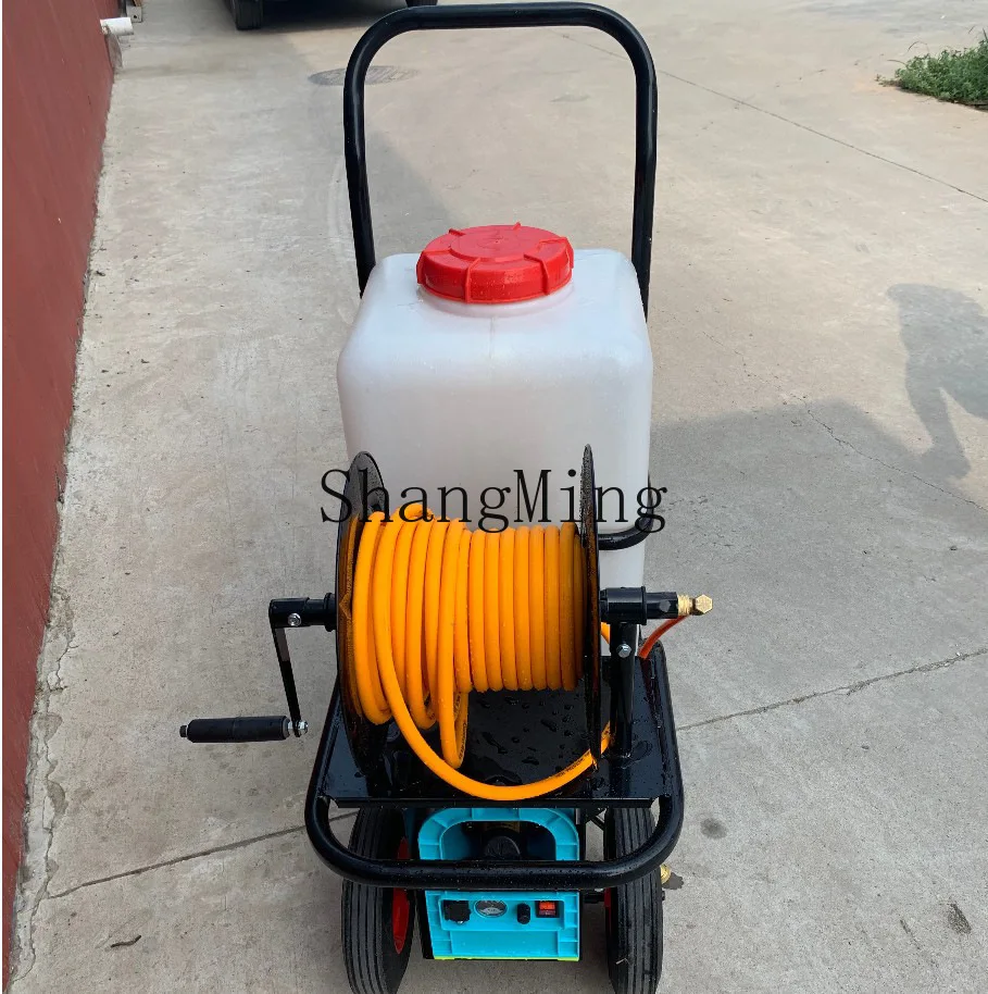 CL hand-push rechargeable dispenser, automatic returnhigh-pressure sprayer for orchard greenhouses, trolley electric dispenser