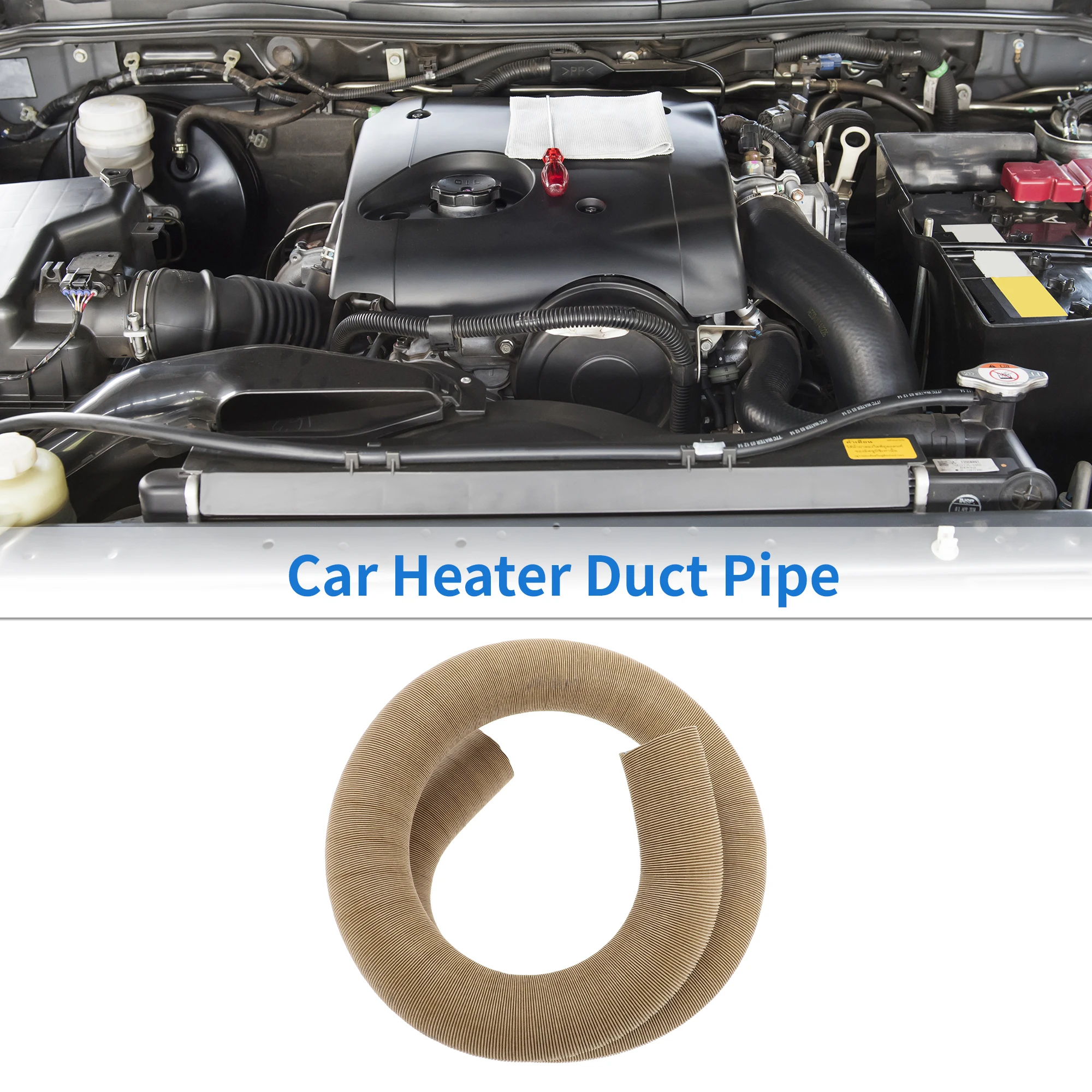 

UXCELL автомобильный обогреватель, воздуховод, шланг для теплого воздуха, 42 мм, внутренний диаметр 150 см, макс. L, алюминиевая фольга, 1 шт.