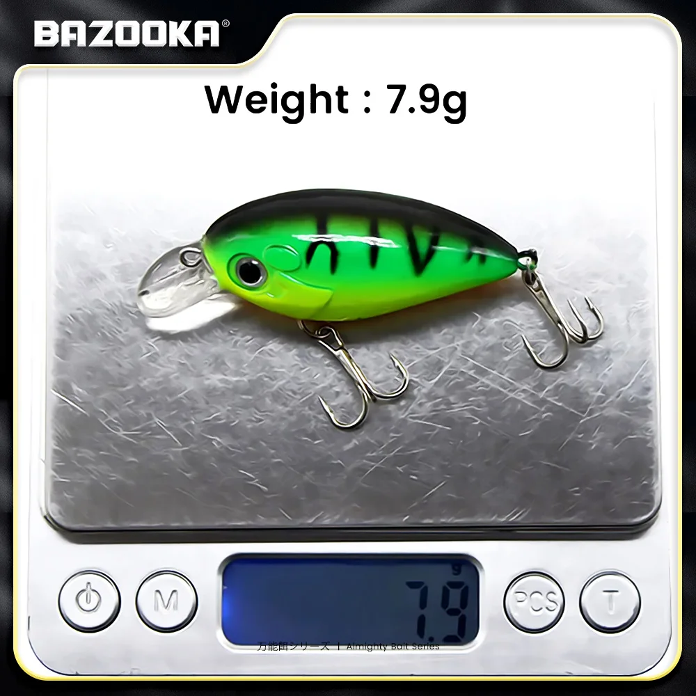 بازوكا كرانكبيت الصيد إغراء مجموعة العائمة الطعم الصلب كرنك البلاستيك صغير المتذبذب الصلب الكرة البلمة التصيد باس بايك الشتاء #3