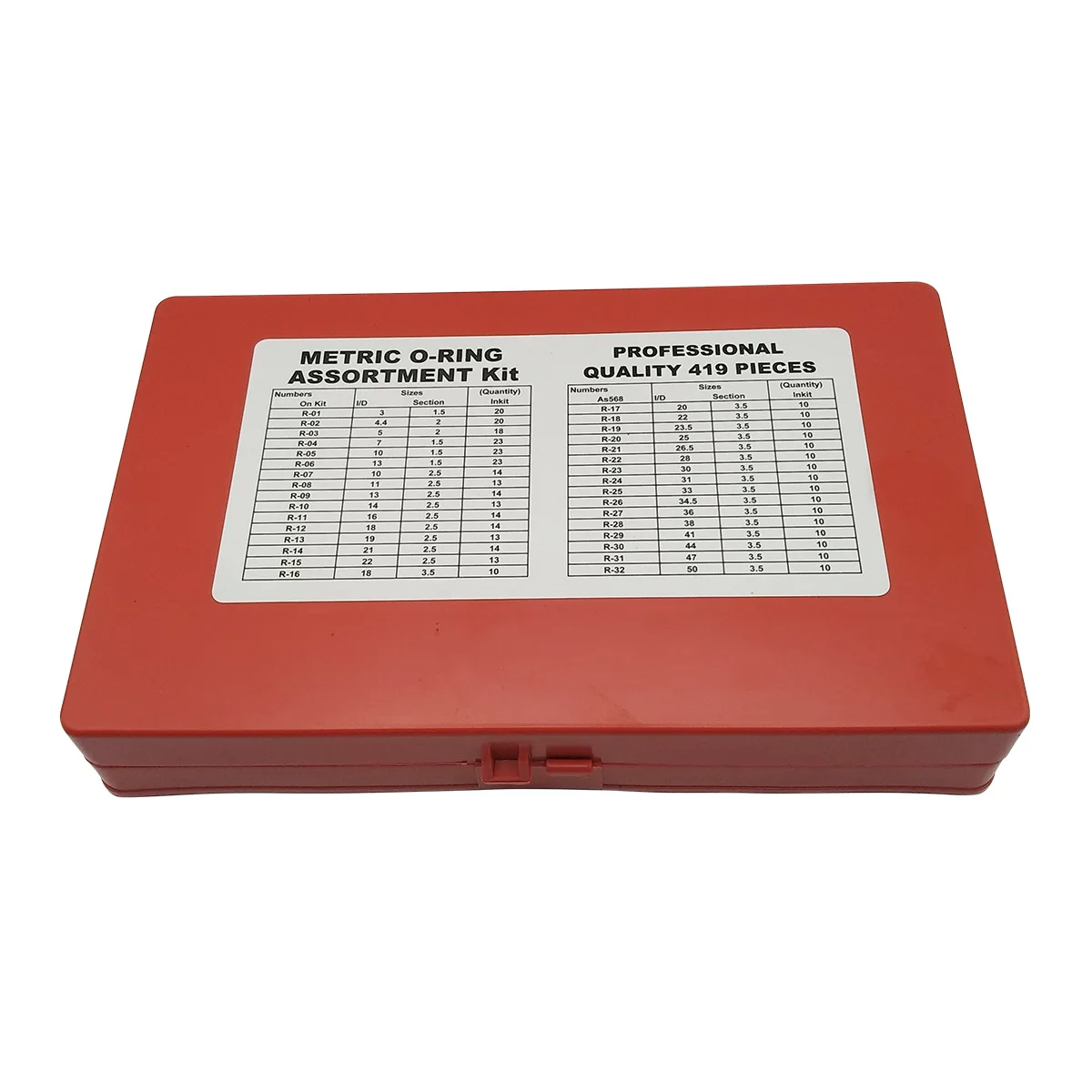419 pçs/set borracha o anel kit junta de vedação universal borracha o-ring sortimento R01-R32 oring
