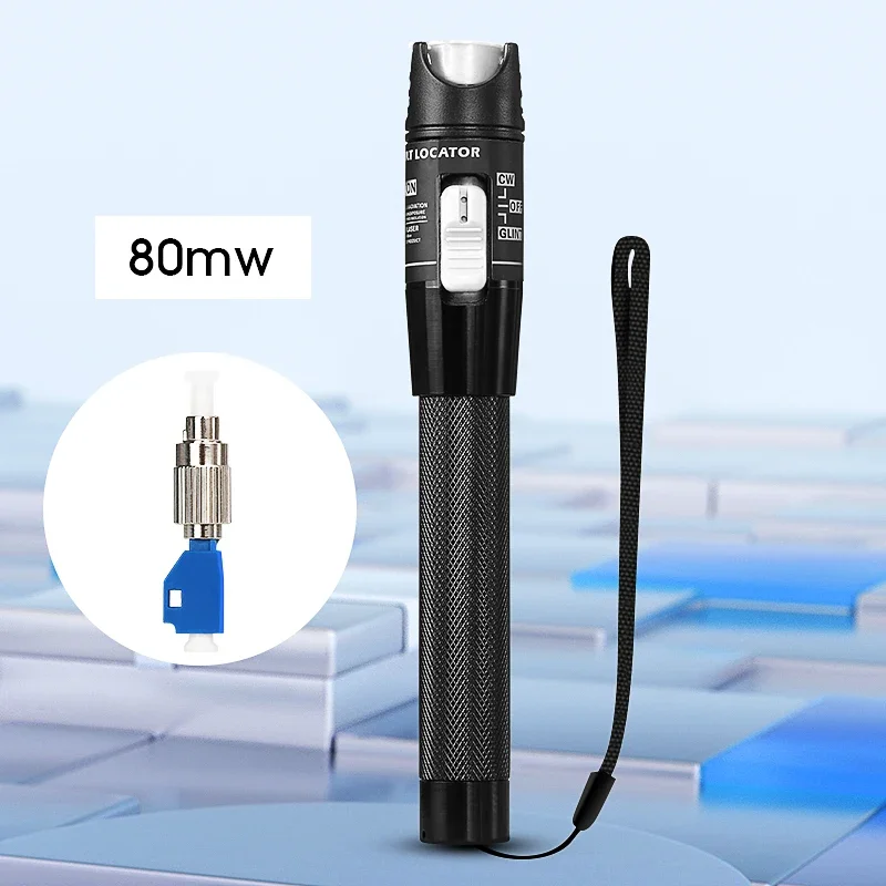 80MW FTTH Glasvezeltester Pen-type Rood Optisch Licht Visuele Foutzoeker Optische Kabeltester
