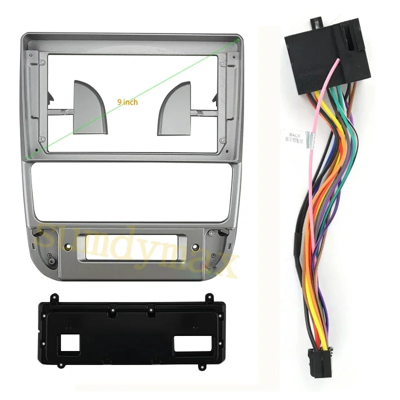 9inch Car Radio Fascias Frame For Peugeot 406 1995-2005  Stereo Panel Harness Wiring Decoder Mount Kit