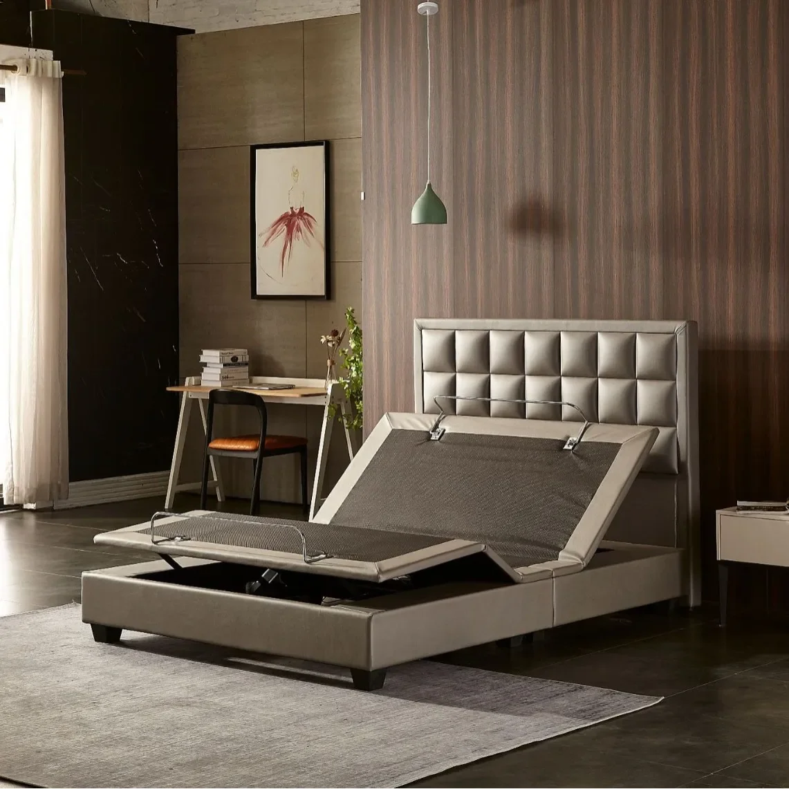 Smart bed frame, electric bed split type simple installation multi-functional smart bed