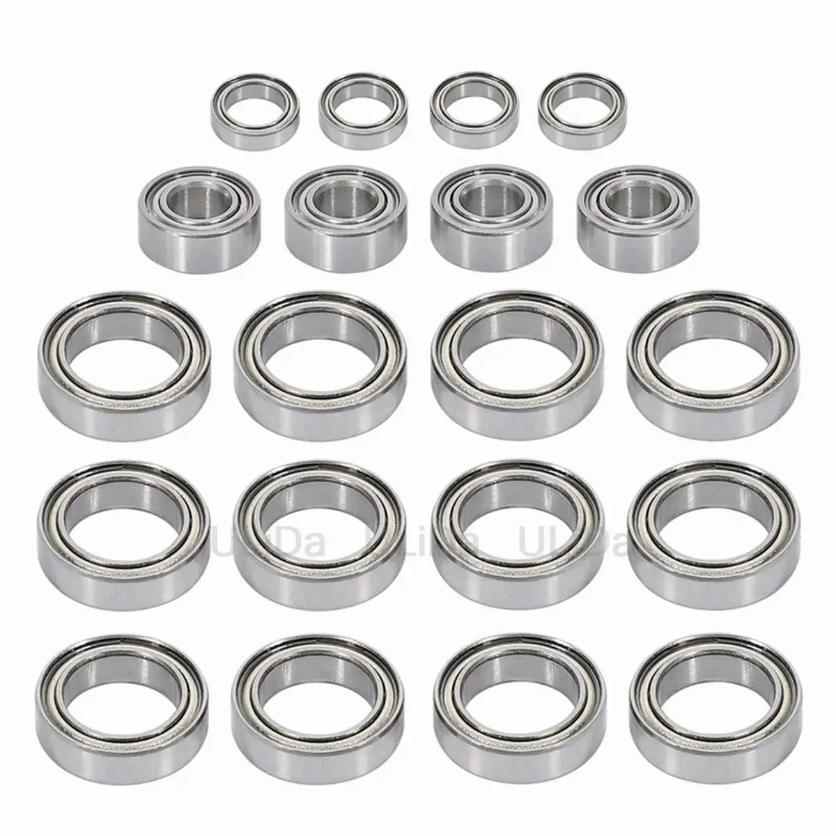 20Pcs Ball Bearing 10x15x4mm 5x10x4mm 5x8x2.5mm for JLB Racing CHEETAH 11101 211