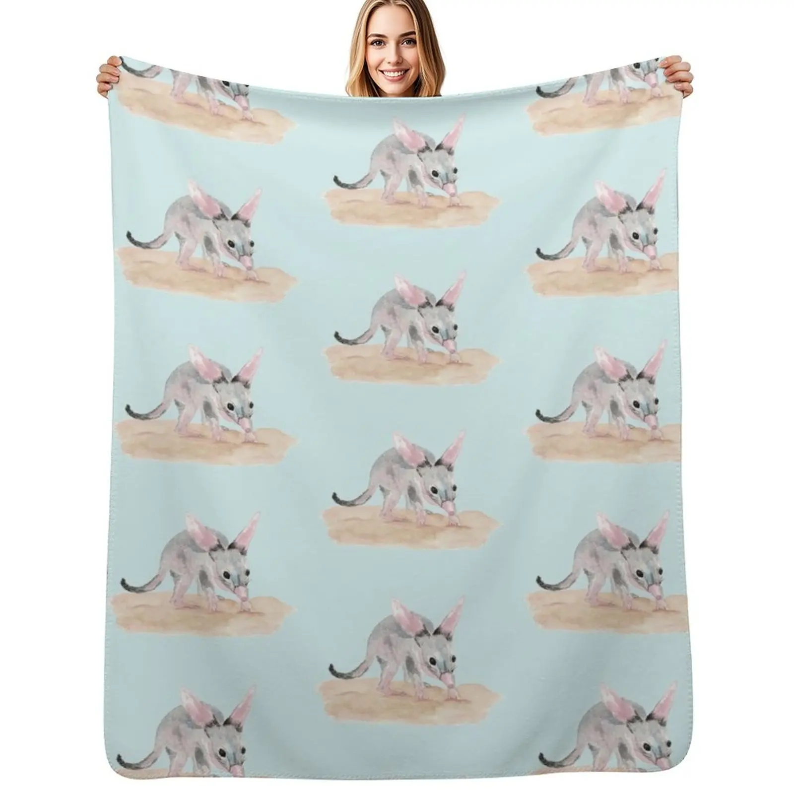 

Bilby Throw Blanket halloween Flannel Fabric Blankets