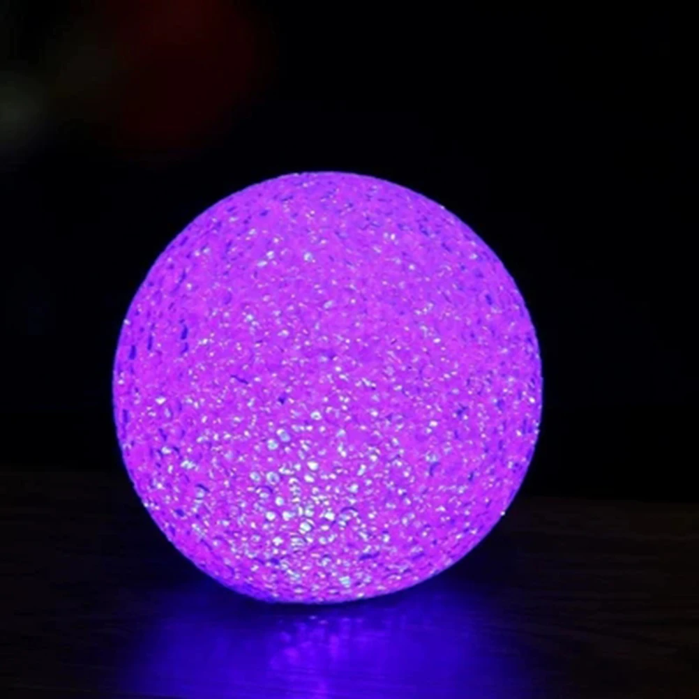 1 pc Glowing Crystal Ball Night Light Colorful Light Gradient Decorative Table Lamps Luminous Toy Balls Bedroom Office Nursery