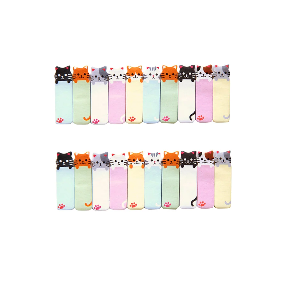 

2 Set Paper Notes Cartoon Stickers Post Memo Memorandum Sticky Bookmark Notepads