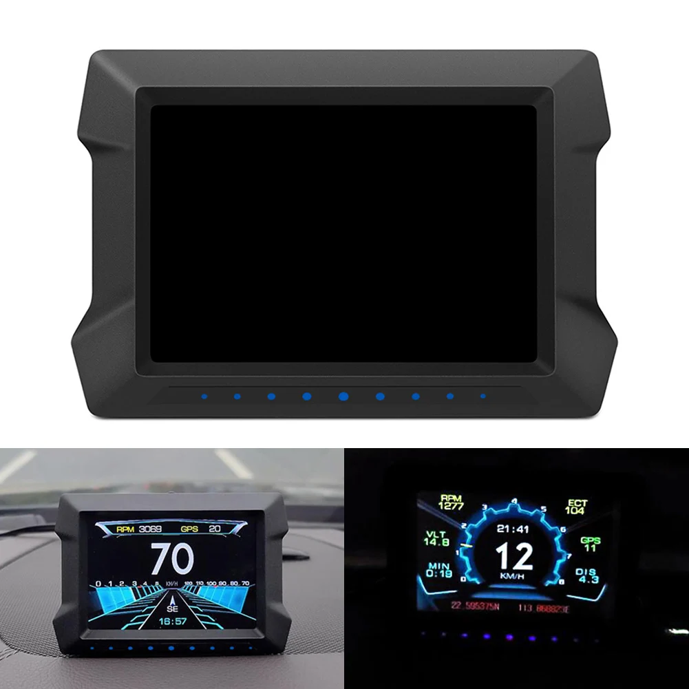 Universal P22 Car HUD Head Up Display Digital GPS Smart Speedometer OBD2 Scanner