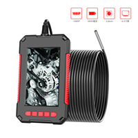 4.3Inch IPS Screen 2MP 1080P 3.9MM Slim Regid Cable Endoscope Camera CMOS Borescope Inspection Otoscope