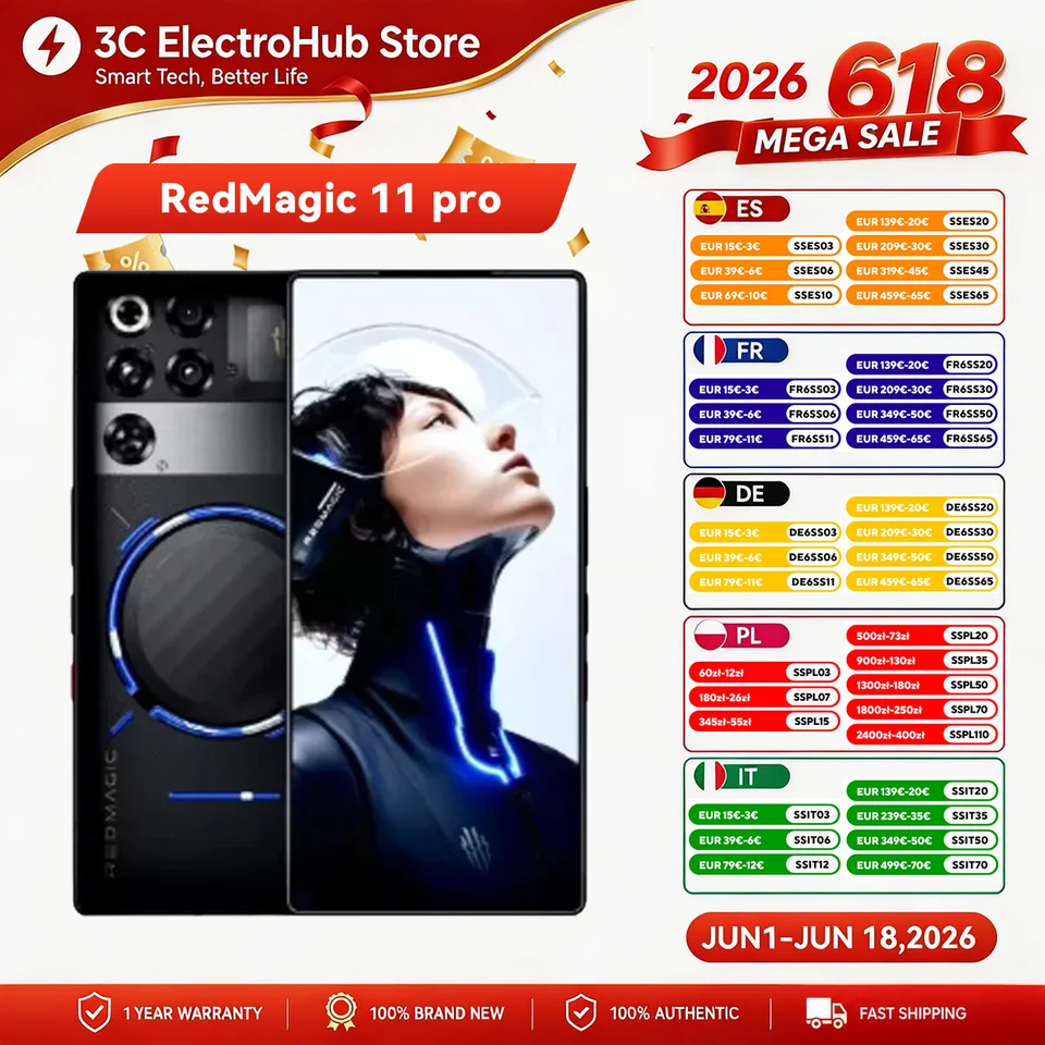 Teléfono Gaming RedMagic 11 Pro 5G Versión Global 6.85