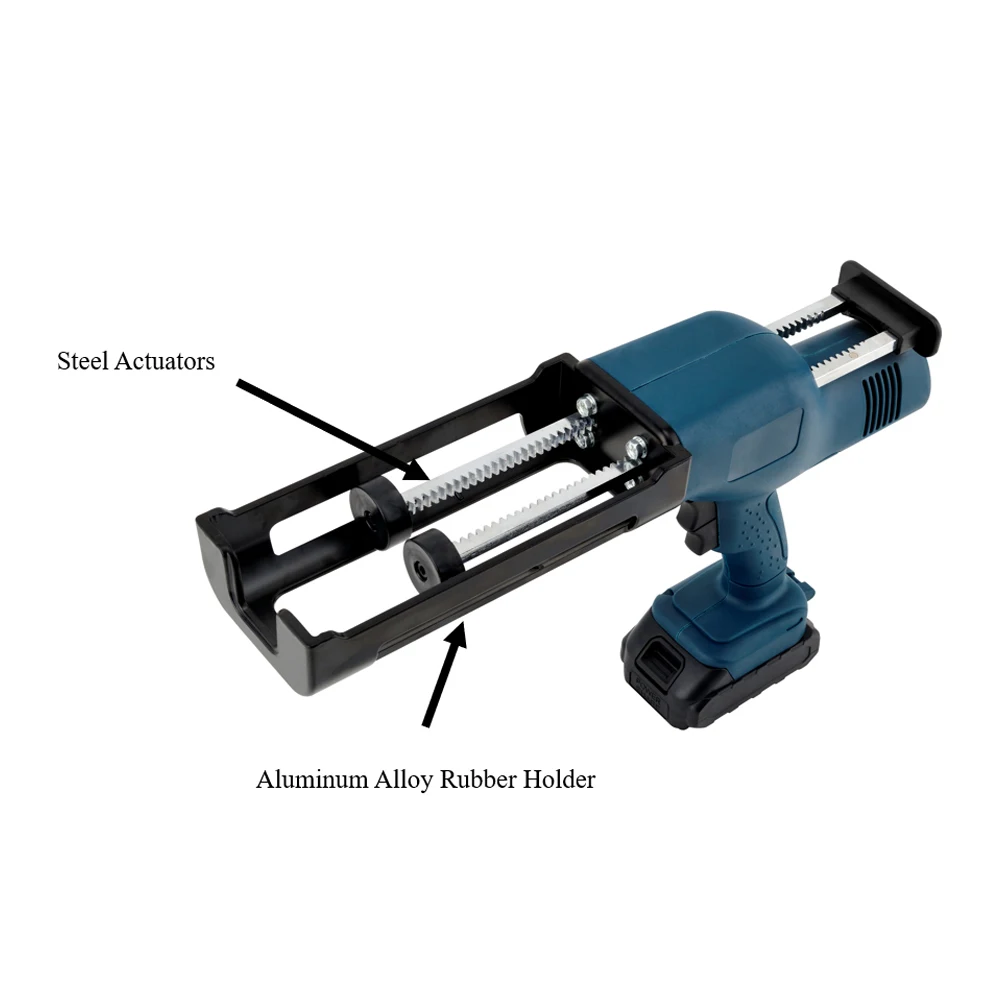 400ml/ 600ml 1:1 Electric Dual Compent Injection Gun Double Barrel Battery Silicone Gun