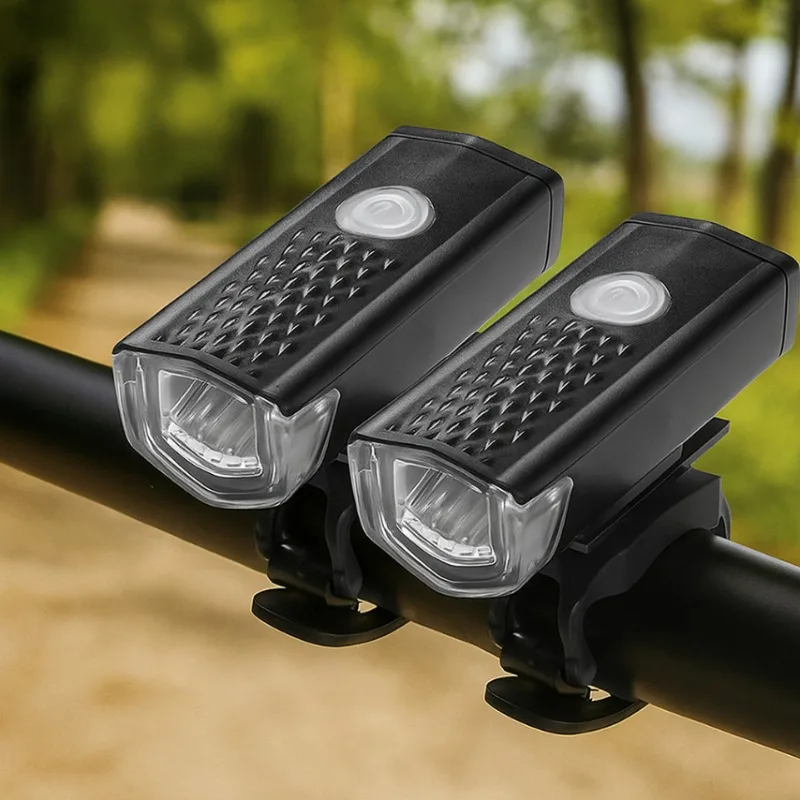 

Светодиодные велосипедные фонари высокой яркости, перезаряжаемый через USB передний и задний фонарь, набор аксессуаров для безопасности на горном дороге и велоспорте