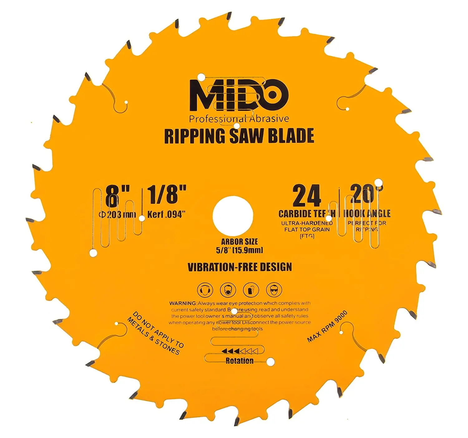 

Professional Abrasive Saw Blade 10 Inch Miter Saw Blades 50-Tooth Crosscutting Ripping Tico Carbide Cutting Saw Blades for Table