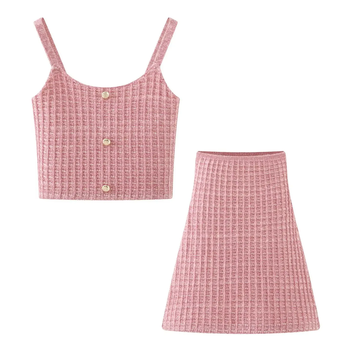 

Высококачественный женский сексуальный укороченный топ с открытой спиной + юбка с высокой талией, комплект женской французской тонкой летней милой девушки, наряды из двух предметов