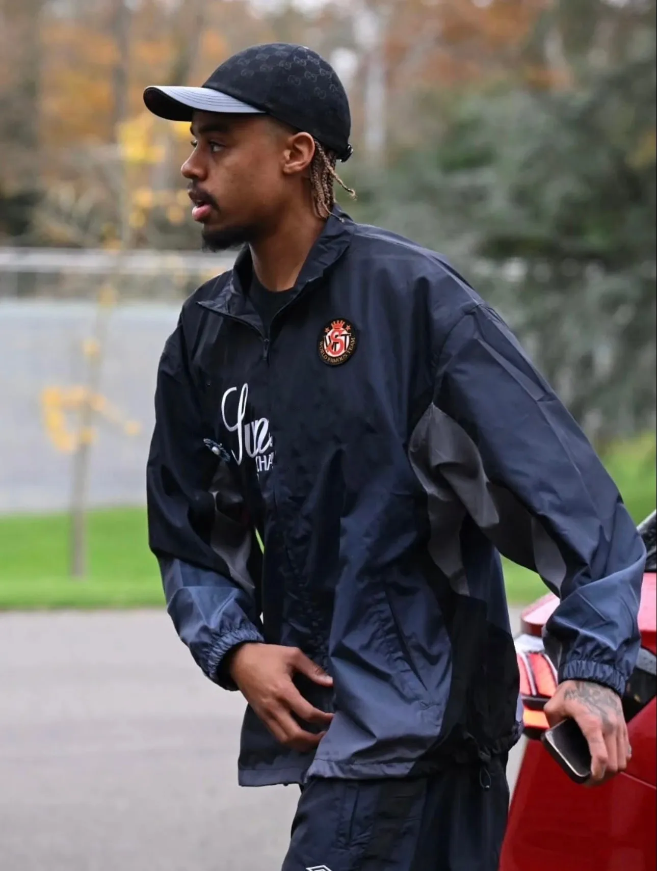 

Высококачественный спортивный костюм унисекс с вышитыми буквами, на молнии, с цветными блоками, свободного кроя, с длинными рукавами, коллекция Осень-Зима 2025