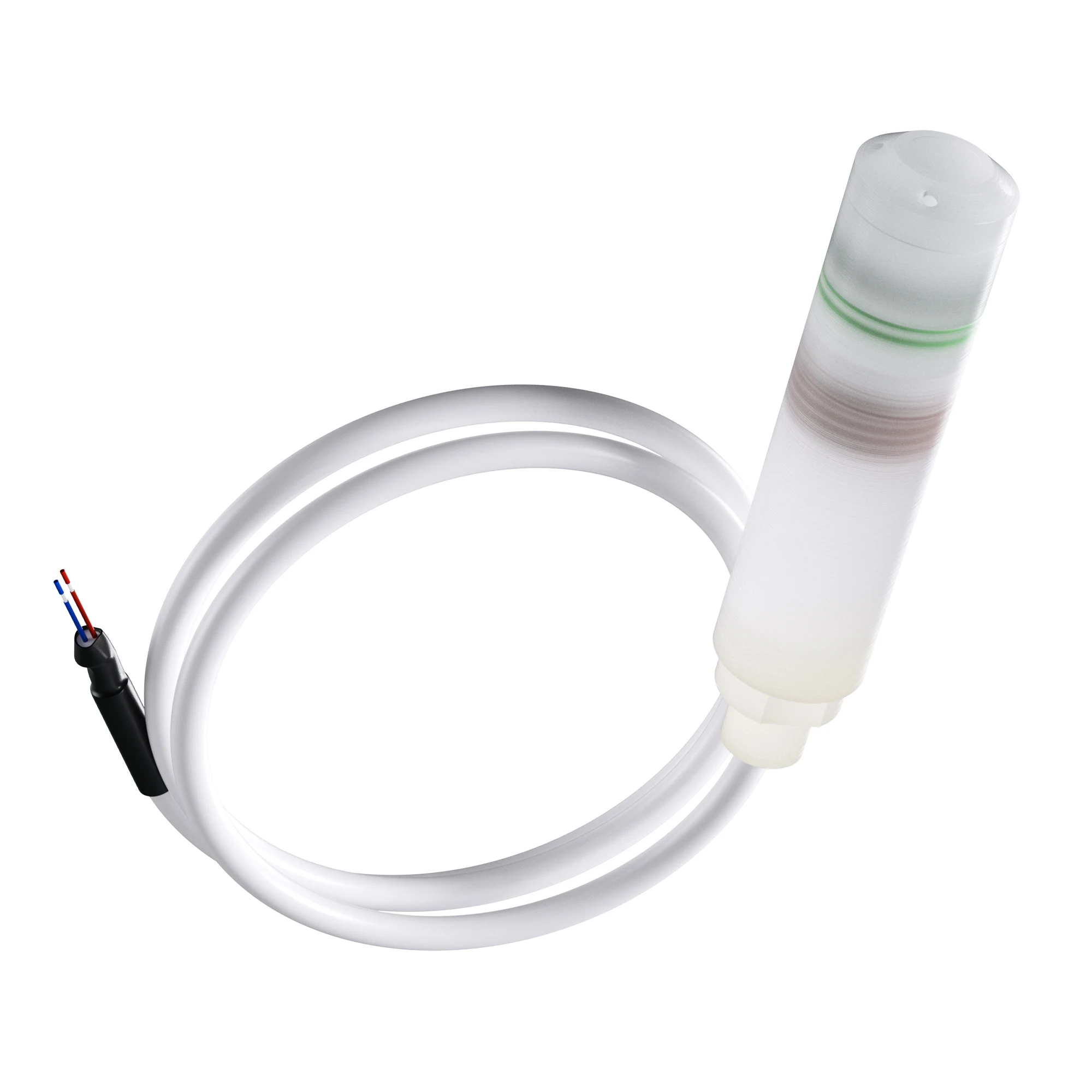 5m Anti-corrosion Submersible Liquid Level Sensor PTFE Pressure Transducer for Chemical Liquid Level Transmitter