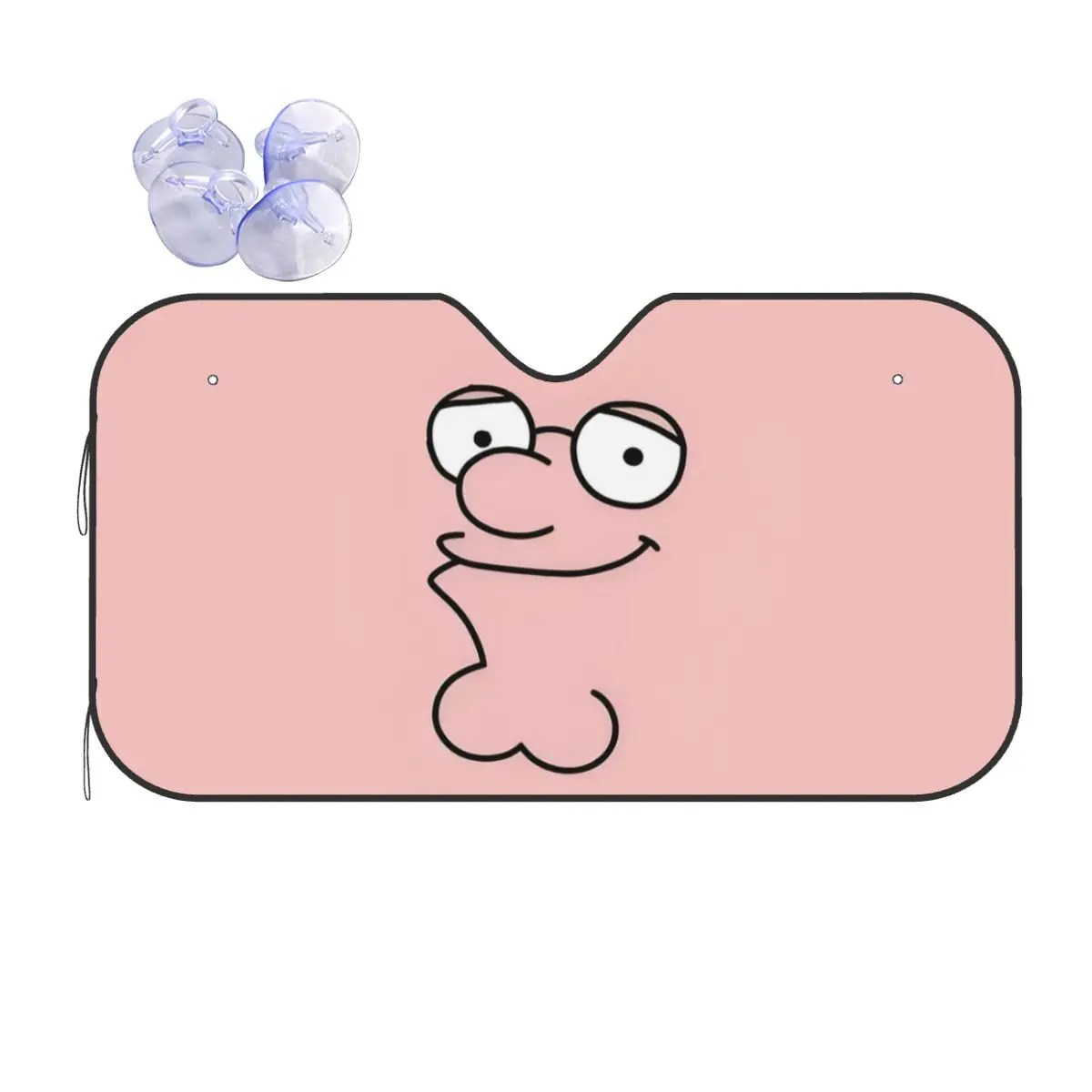 

Забавный аниме-чехол Familys-Guys с изображением Питера Пэйна для лобового стекла автомобиля, из алюминиевой фольги, отражающий тепло, 76x140 см