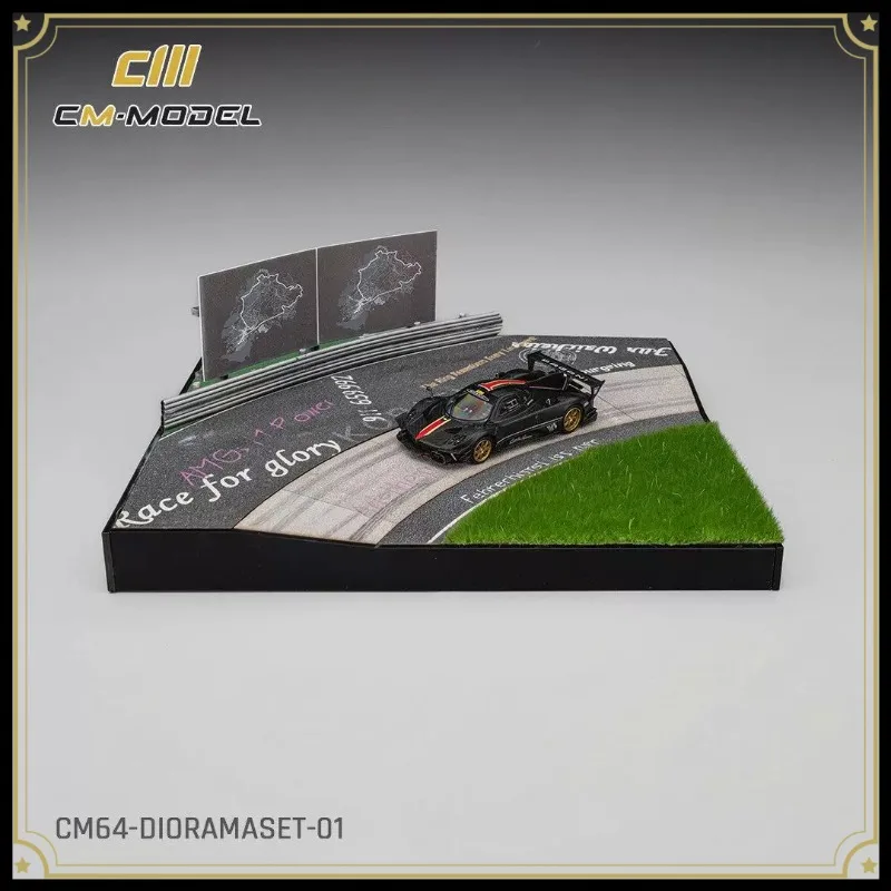 CM model 1: 64 alloy Pagani Zonda R Nürburgring Carousel Scene Car Model