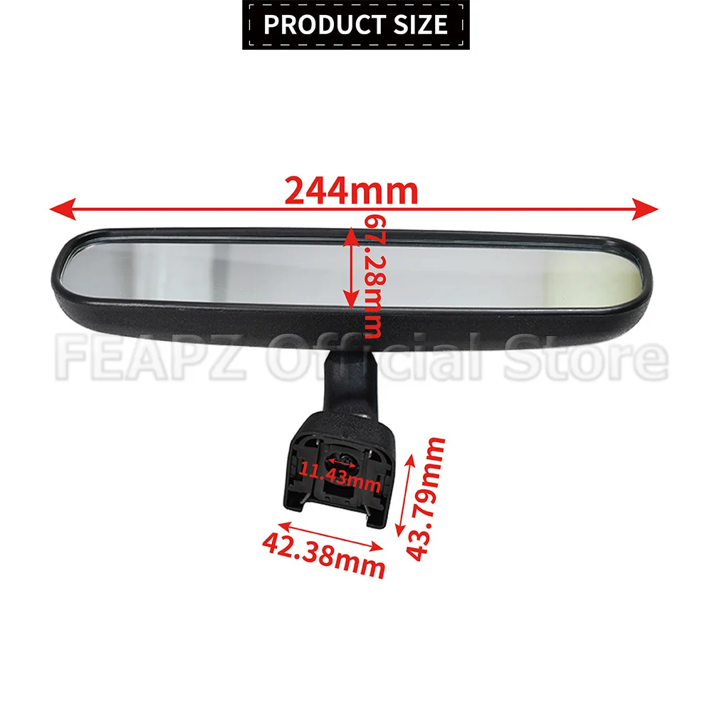1Pc Car Interior Rear View Mirror For Honda CRV CR-V 2005-2014 Accord Civic 2012 Odyssey 2005-2008 76400-SEA-024 Car Accessories