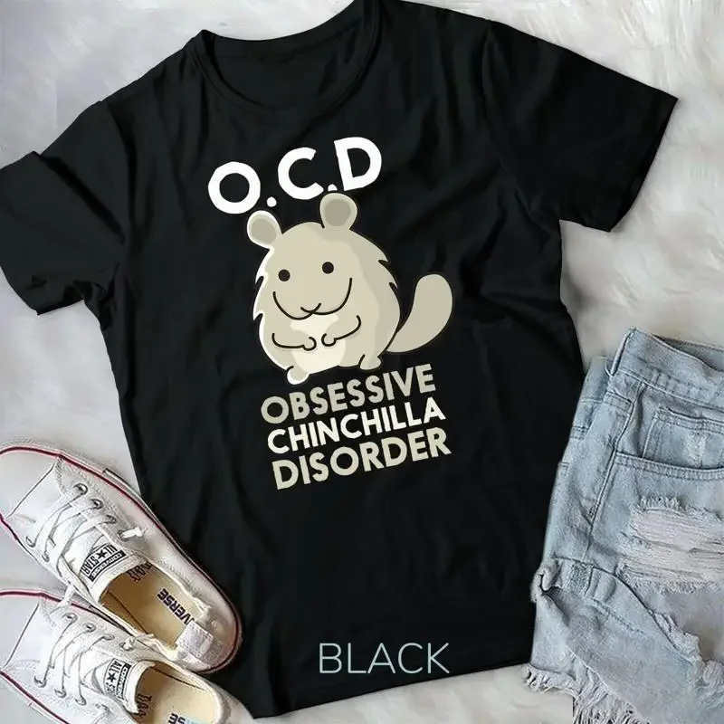 

Милая забавная футболка унисекс с обссивным расстройством шиншиллы OCD