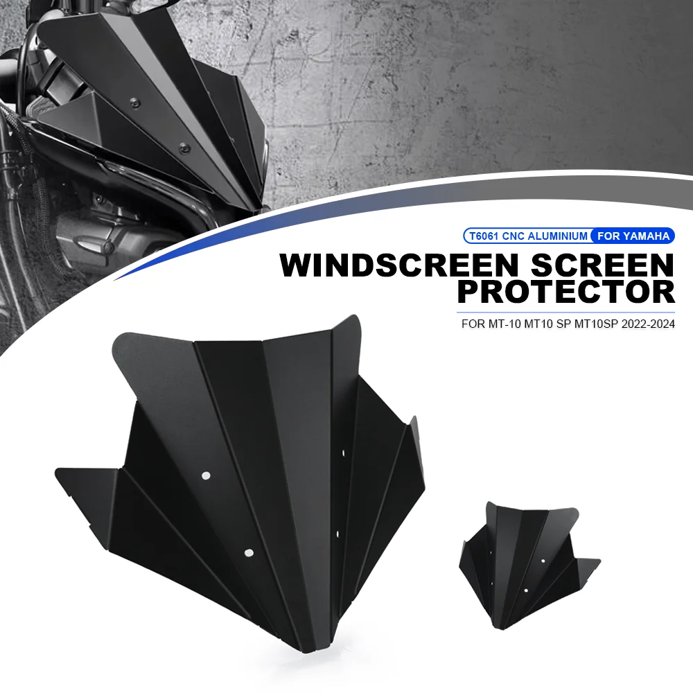 

NEW MT10 MT 10 Windshield For Yamaha MT10 SP 2022-2023-2024 Motorcycle Accessories Windscreen Windproof Wind Screen Deflector