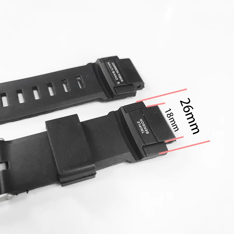 Natural Resin Strap For Casio PRG-260/270/500 550 PRW3500 2500 5100 Men Rubber Watchband Waterproof Bracelet Watch Accessories