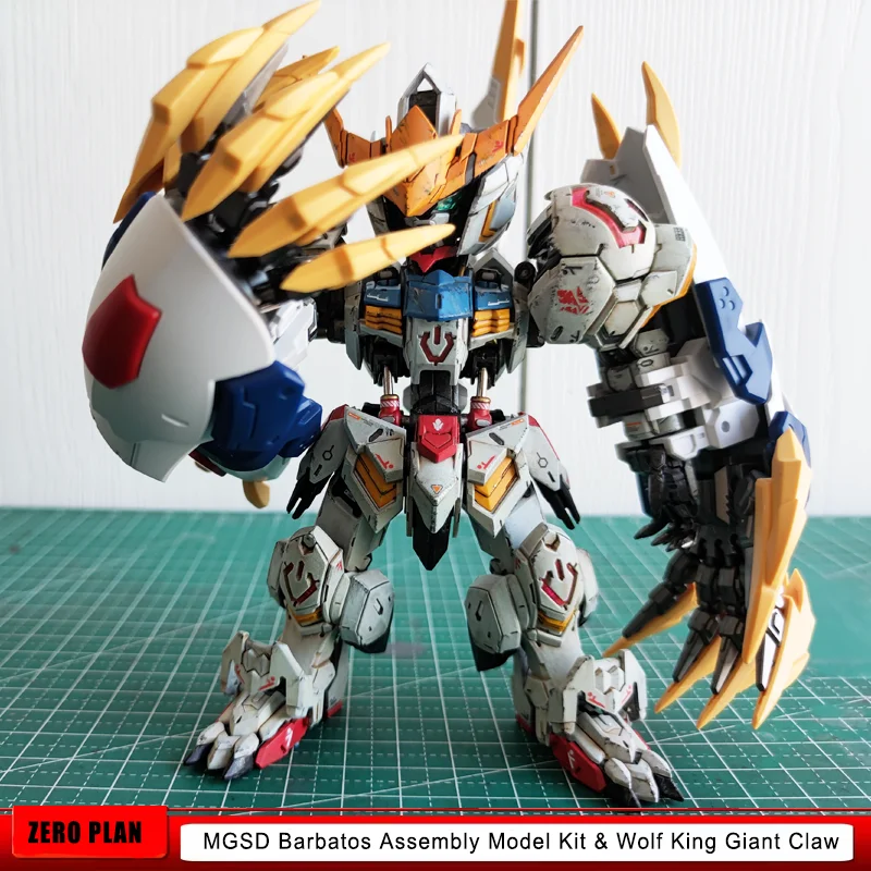 MGSD Barbatos 조립 모델 키트 및 늑대 왕 거대한 발톱 액세서리 제로 계획 액션 피규어 소장 장난감