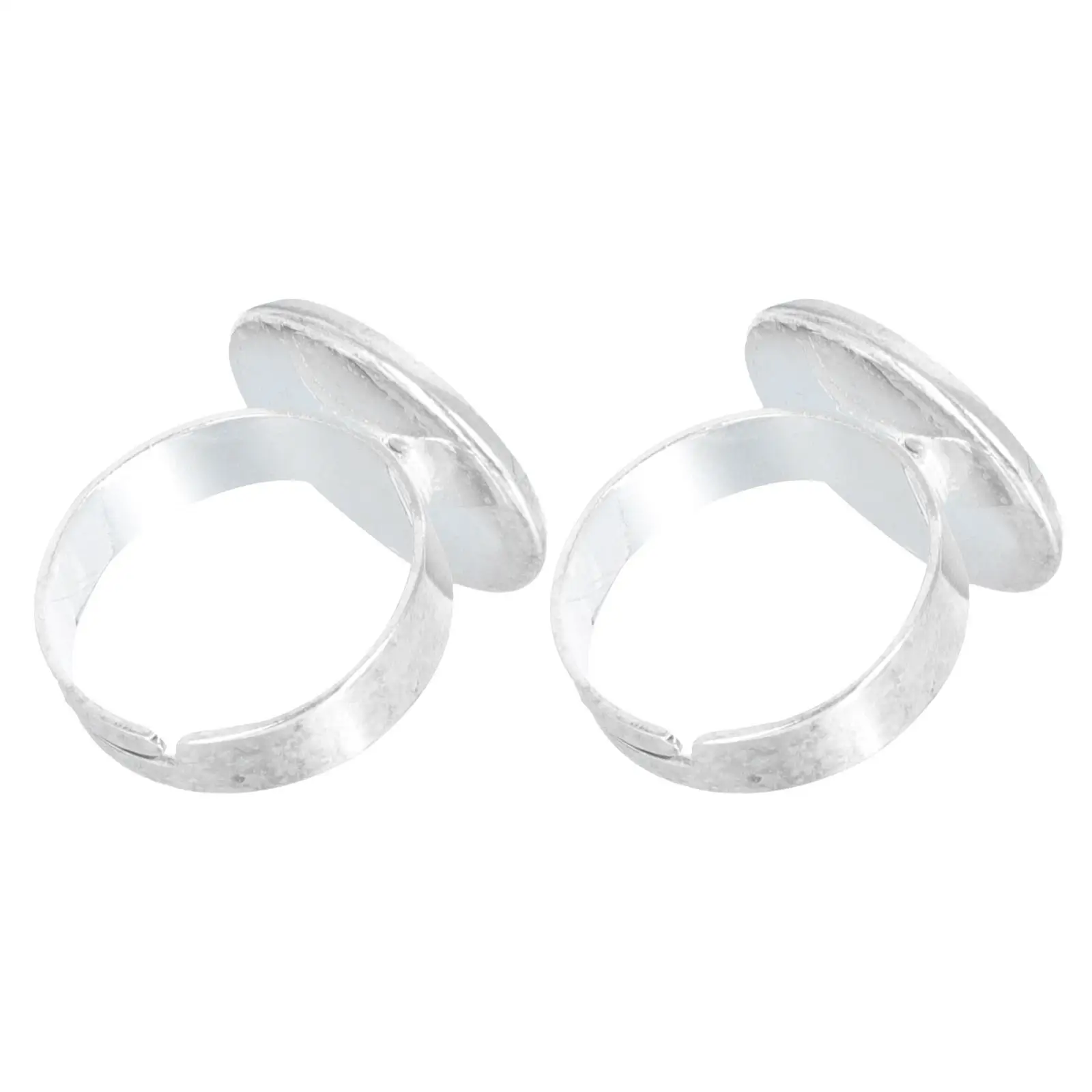 

2 Pcs Disposable Eyelash Extension Ring Nail Tools for Art Stainless Steel Color Cups