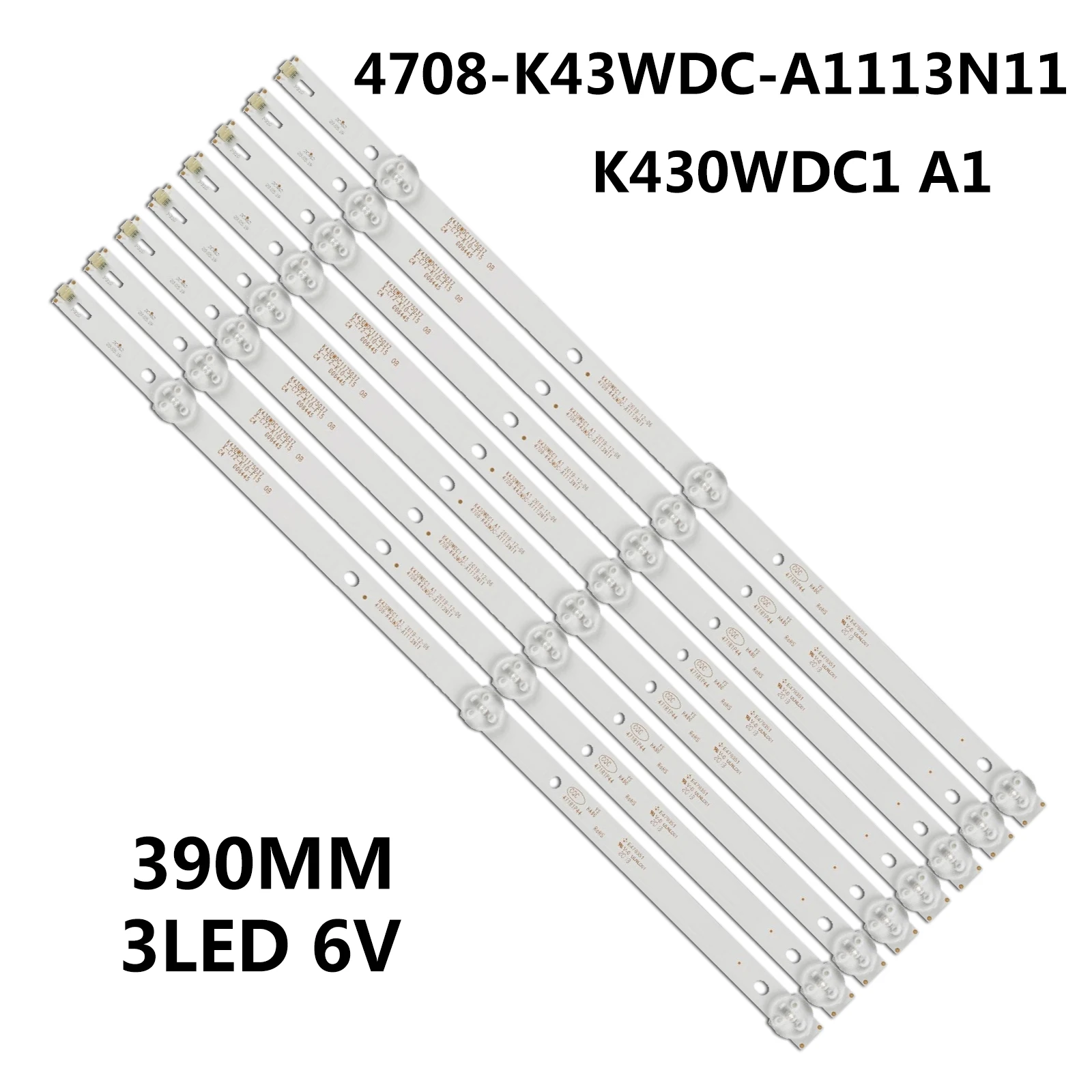 LED Strip For 43PFS4062/60 43PFS412/12 43BDL4012N/62 43HFF5952/T3 43PFS4012/12 4708-K43WDC-A3113N11 K430WDC1 A1 A3