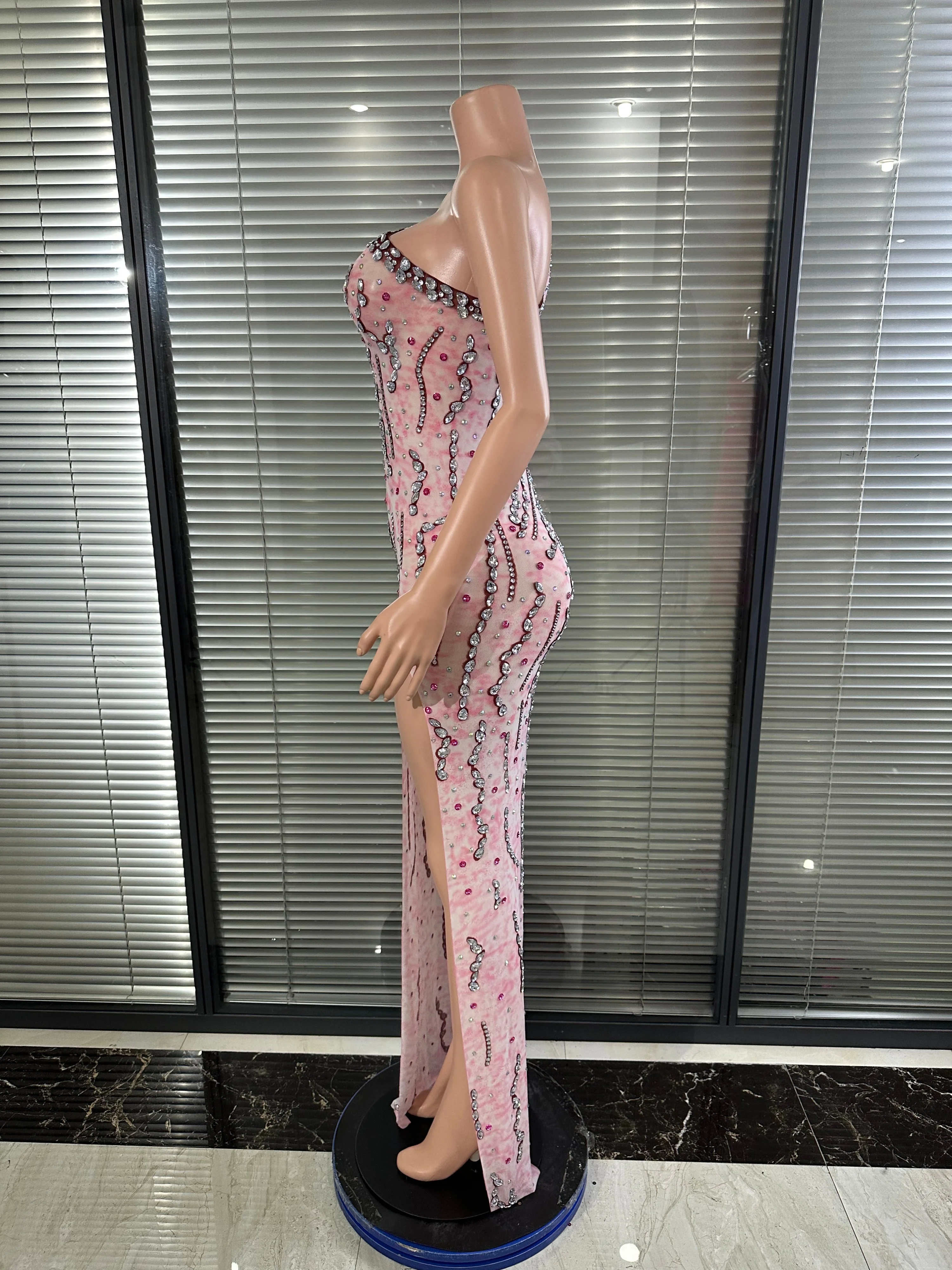 Glamorous Crystal Maxi Dress W - Sexy Mesh Sheer Bodycon Dress review and price