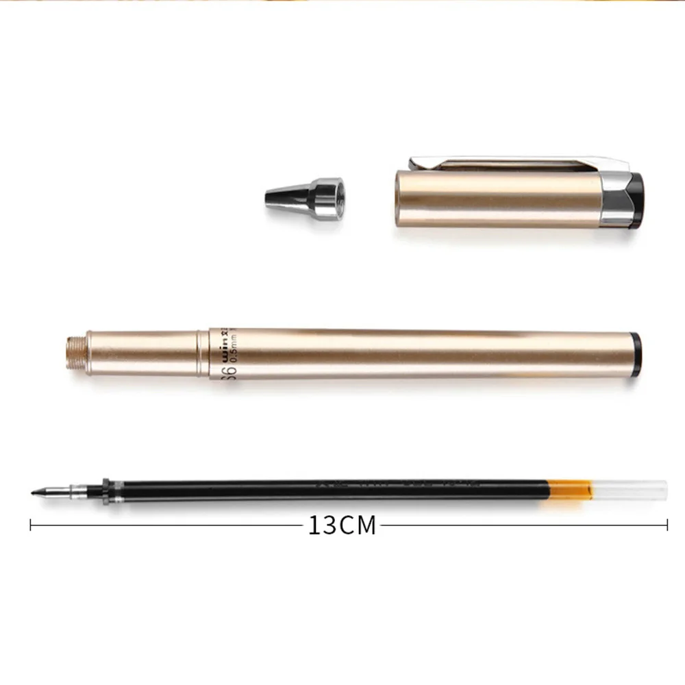 2022 New Metal Color Business Signature Pen Vector Roller Ball Pen 0.5mm Black Medium Nib Full Metal Gel Pen