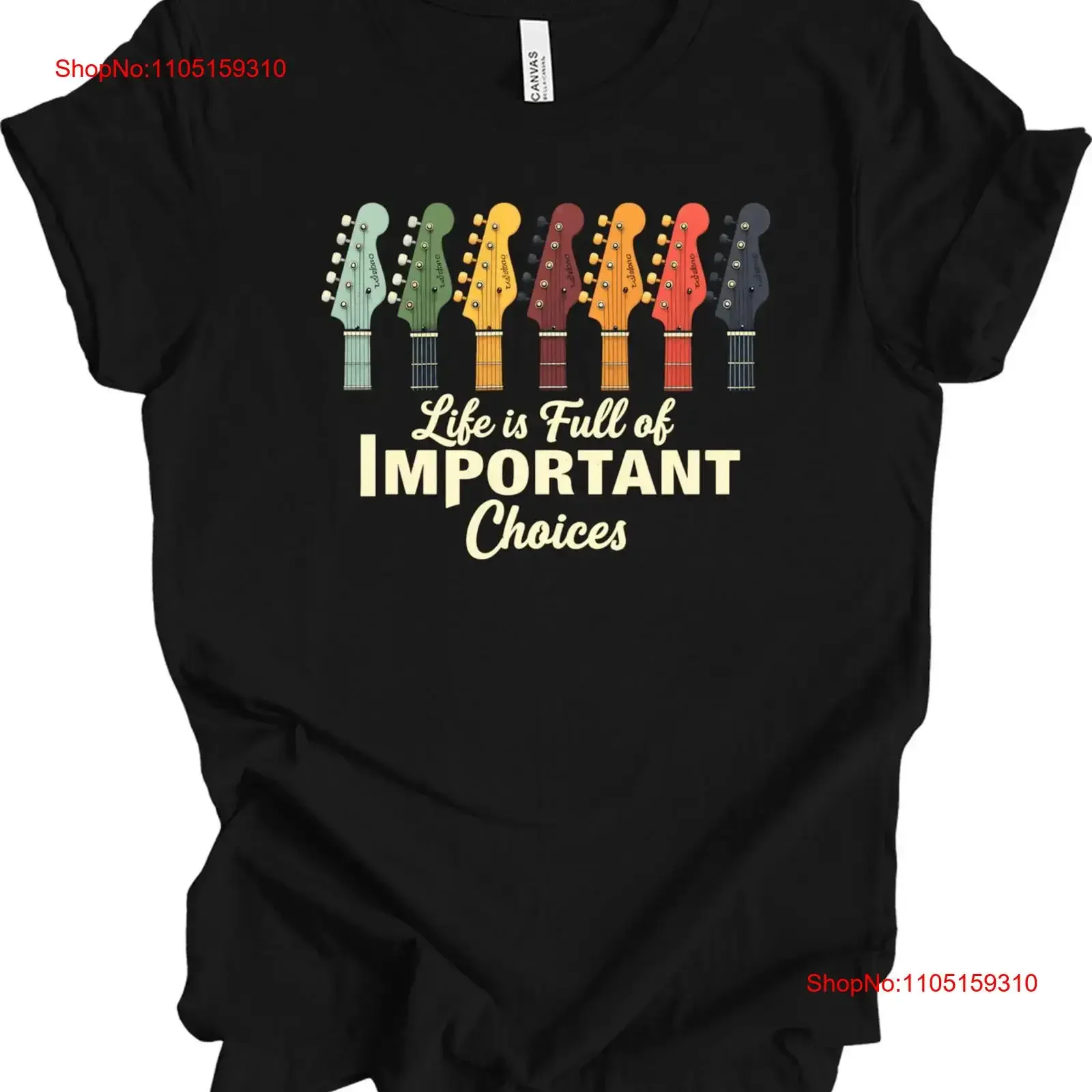 

Life Is Full of Important Choices Забавная футболка для любителей музыки-гитариста, винтажная, растянутая, стильная, мягкая, модная, повседневная