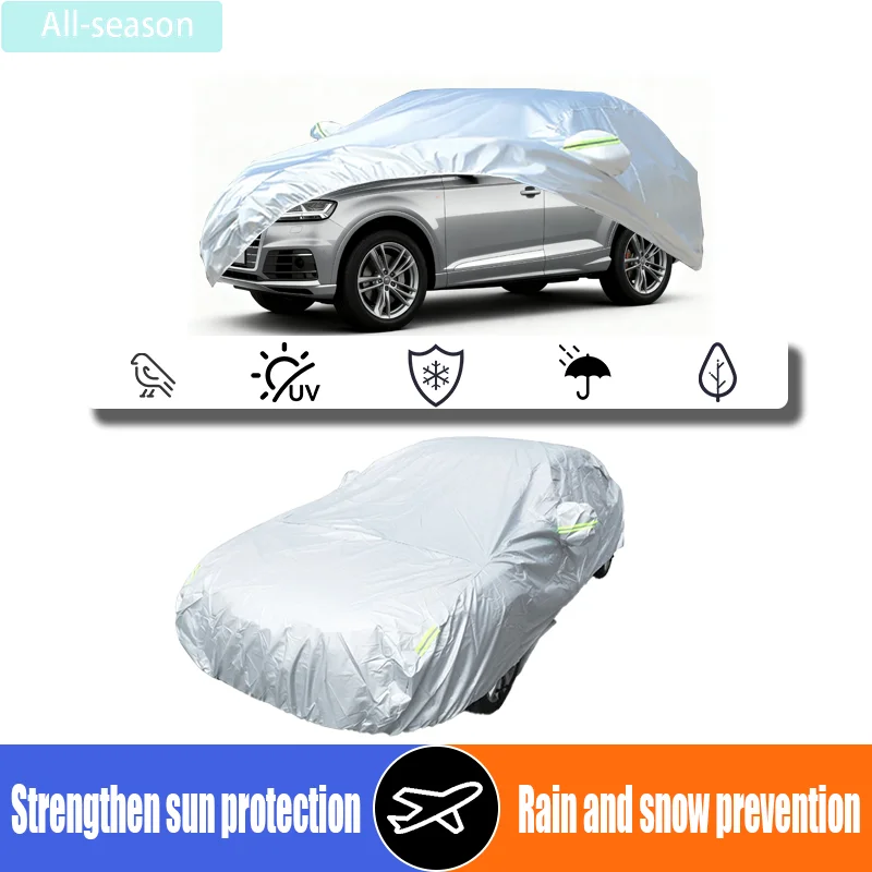 For Audi Q7 2006~2015 Thick Car Cover Outdoor Protection Snow Sunshade Waterproof Dustproof Complete Set car cover