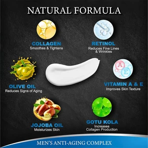 남성용 얼굴 크림 보습 방지 남성용 노화 크림 남성, 콜라겐, 레티놀 및 히알루 론산 주간 및 나이트 크림 안티 주름 얼굴 12 최고의 판매 주간과 야간 페이스 크림 - №9