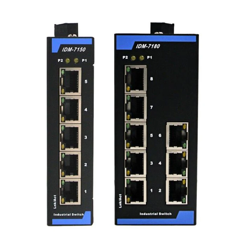 

Industrial Grade Ethernet 5 Port 8 Port Industrial 12v24v Guide Idm-7180 Idm-7150