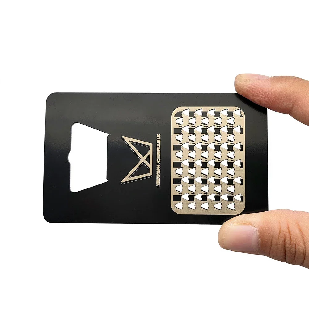 

Металлическая открывалка для бутылок для кредитных карт, металлические визитные карточки с многофункциональным инструментом с двусторонней печатью