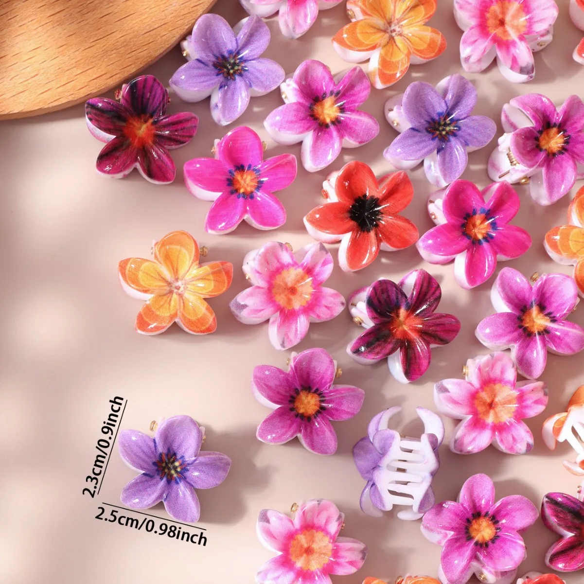 10 Stück süße, bunte Haarspangen mit kleinen Streifen und Blumenmuster für Frauen und Mädchen, niedliche Haarnadeln, Haarklammern, Haarschmuck