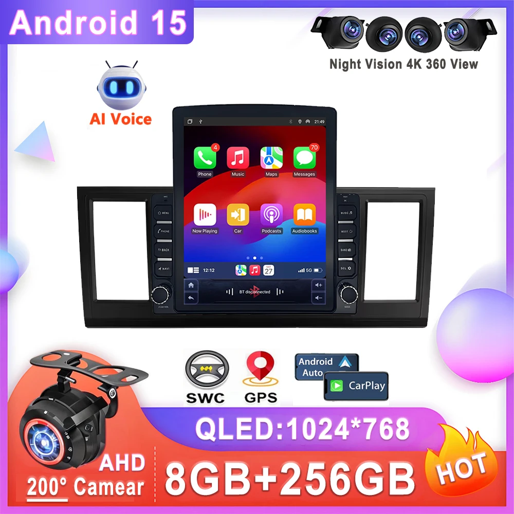 

9.7" Android 15 For Volkswagen Caravelle 6 T6.1 T6 2015 - 2020 Car Radio Multimedia Video Player Navigation stereo GPS Head Unit
