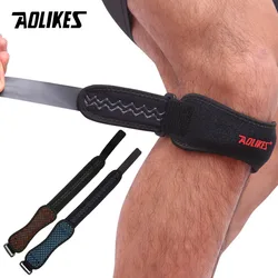 AOLIKES 1PC Patella Knee Strap, Adjustable Knee Brace Patellar Tendon Stabilizer Support Band for Knee Pain Relief, Jumpers Knee