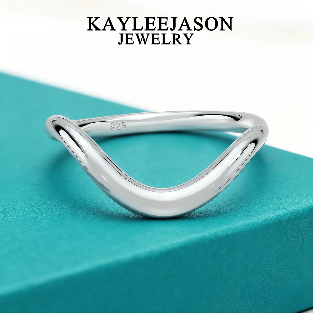 

Irregular Smooth Wave Rings for Women Simple 925 Sterling Silver Stackable Ring Waterproof Anti Allergic Jewelry Gift