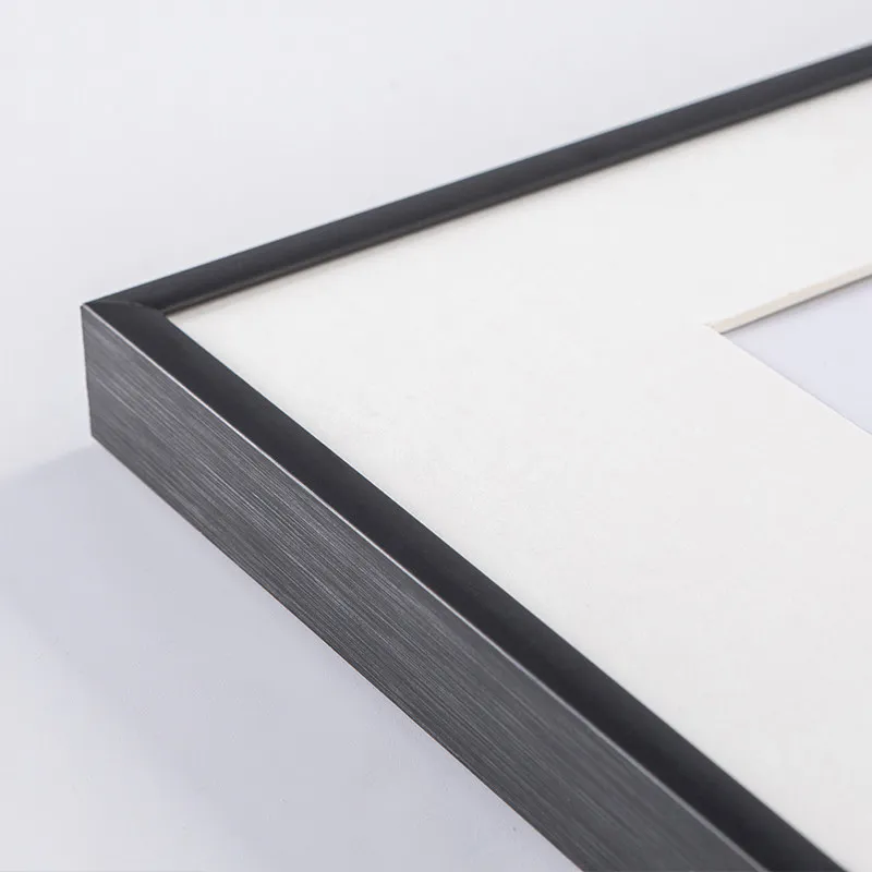 Quadro de liga de alumínio simples, pendurado na parede, moderno, estreito, quadro de montagem, quadro decorativo, personalização, decoração