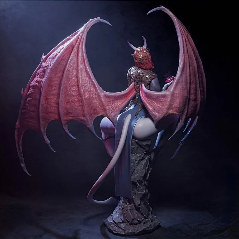 1/24 Scale Female Demon Mizora Resin Figure Assembled Model Kit Hobby Miniature Diorama Toy Unassembled Unpainted Free Shipping