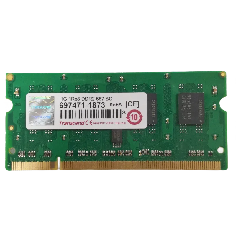 

For Transcend 1g ddr2 667 Laptop Memory Stick 1G 1RX8 667 SO New