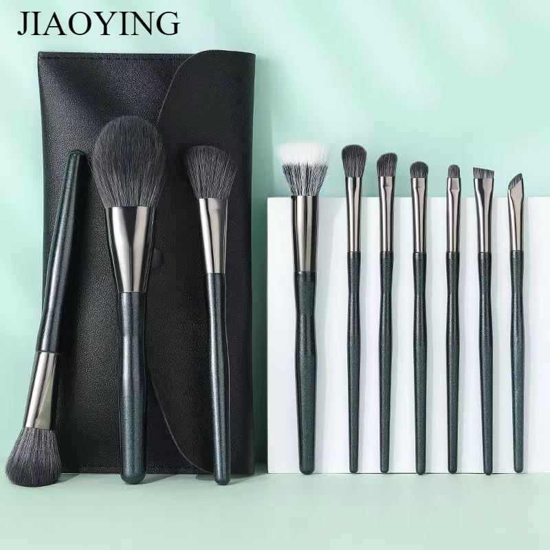 

10 Makeup Brush Set Eyeshadow Brush Powder Brush Blush Contour Tint Nose Shadow Beginner Makeup Tool brochas de maquillaje