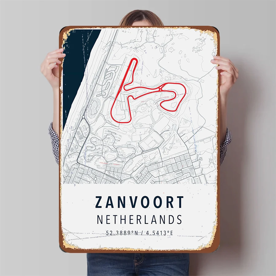 f1-circuit-zandvoort-pais-bas-track-map-poster-de-metal-decoracao-de-arte-de-parede-para-fas-de-corrida